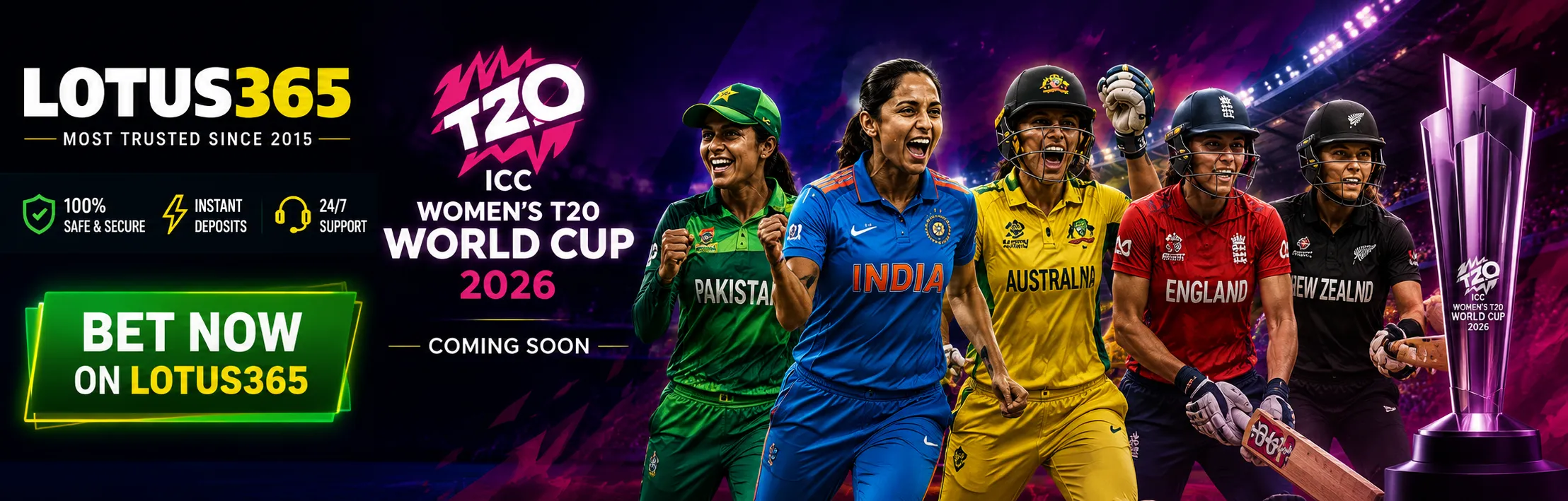 ICC Women's T20 World Cup 2026 Betting Guide - Lotus365 Official Tournament Betting Platform