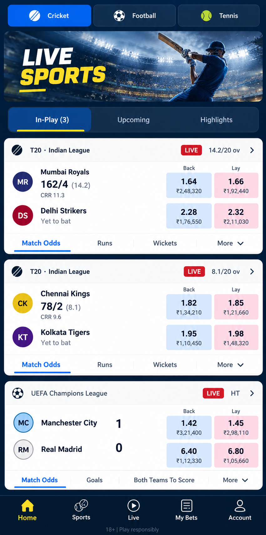 lotus365 live interface live betting exchnage